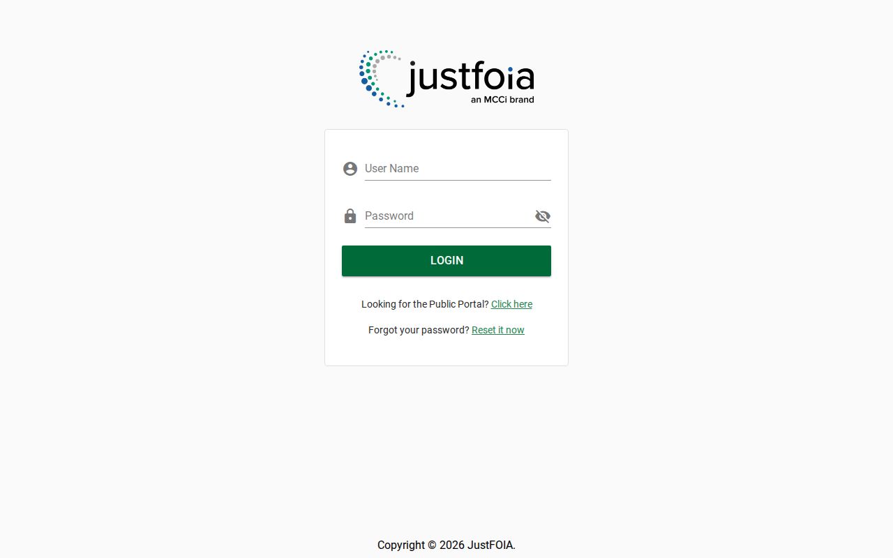 Maricopa JustFOIA public records request portal